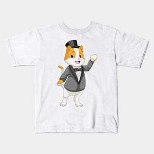 Cat as Groom with Ribbon Kids T-Shirt